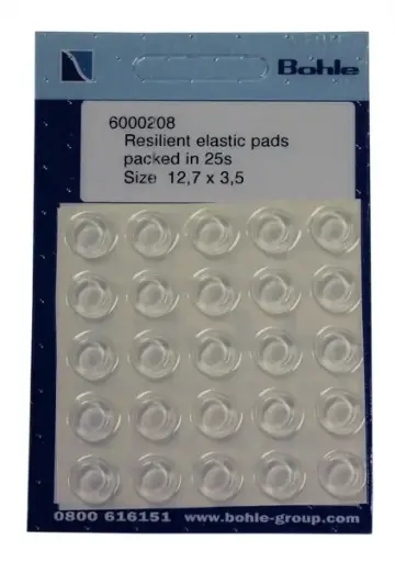 [BO6000208] Resilient Elastic Pads - 12.7 x 3.5mm
