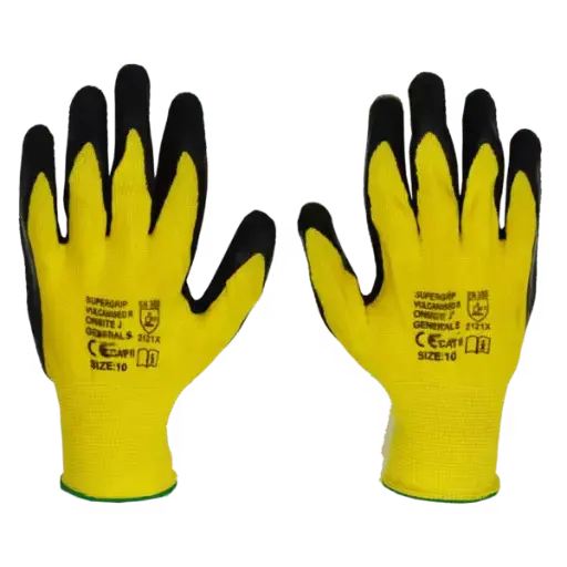 [LVSG9] Supergrip Vulcanised Gloves - 9 / Large
