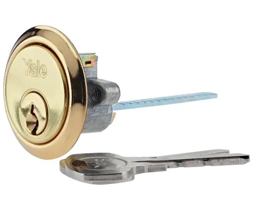 [YALP1109PB] Yale Locks P1109 Replacement Rim Cylinder - Polished Brass, 2