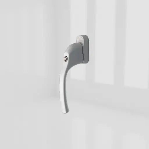 [2QTT0061] greenteQ ALPHA Tilt & Turn Window Handle - Tilt & Turn, White, 40mm