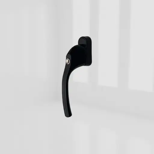 [2QTT0066] greenteQ ALPHA Tilt & Turn Window Handle - Tilt & Turn, Black, 40mm