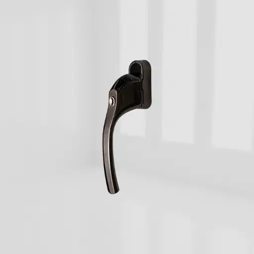 [2QTT0068] greenteQ ALPHA Tilt & Turn Window Handle - Tilt & Turn, Smokey Chrome, 40mm