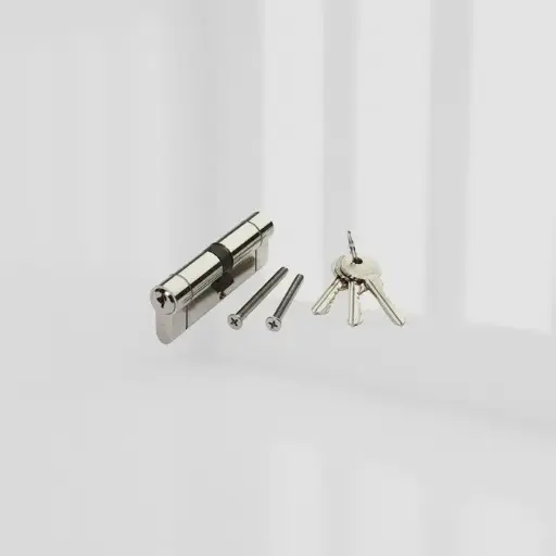 [2QCY1015C] greenteQ Euro Profile Door Cylinders - Nickle - 35/35  - 1 STAR / Q-STAR