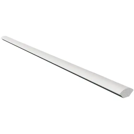 [FQ12] uPVC Window Trims - 12mm Quadrant - White - 5m