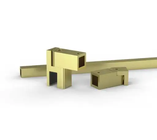 [BO5420281] Bohle Reinforcement Bar Set - Square 12 - Glass-Wall - Brushed Brass
