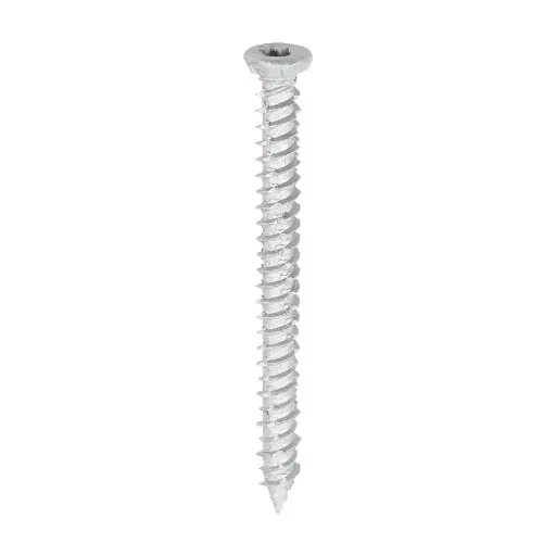 [TIM-80TCONR] 7.5 x 80 Concrete Screw - TX - Flat Countersunk - Exterior - Silver - Box of 100