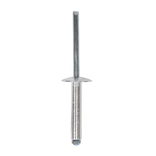 [TIM-748264P] 4.8 x 25 Rivets - Flange Head - Aluminium - Pack of 30