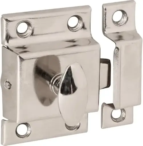 Cupboard Door Catch & Latch 54mm - Nickle Plated